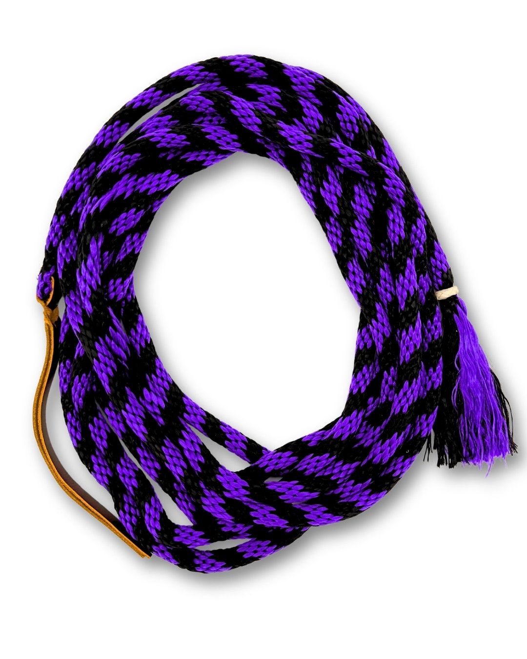 Nylon Mecate reins purple-black, soft