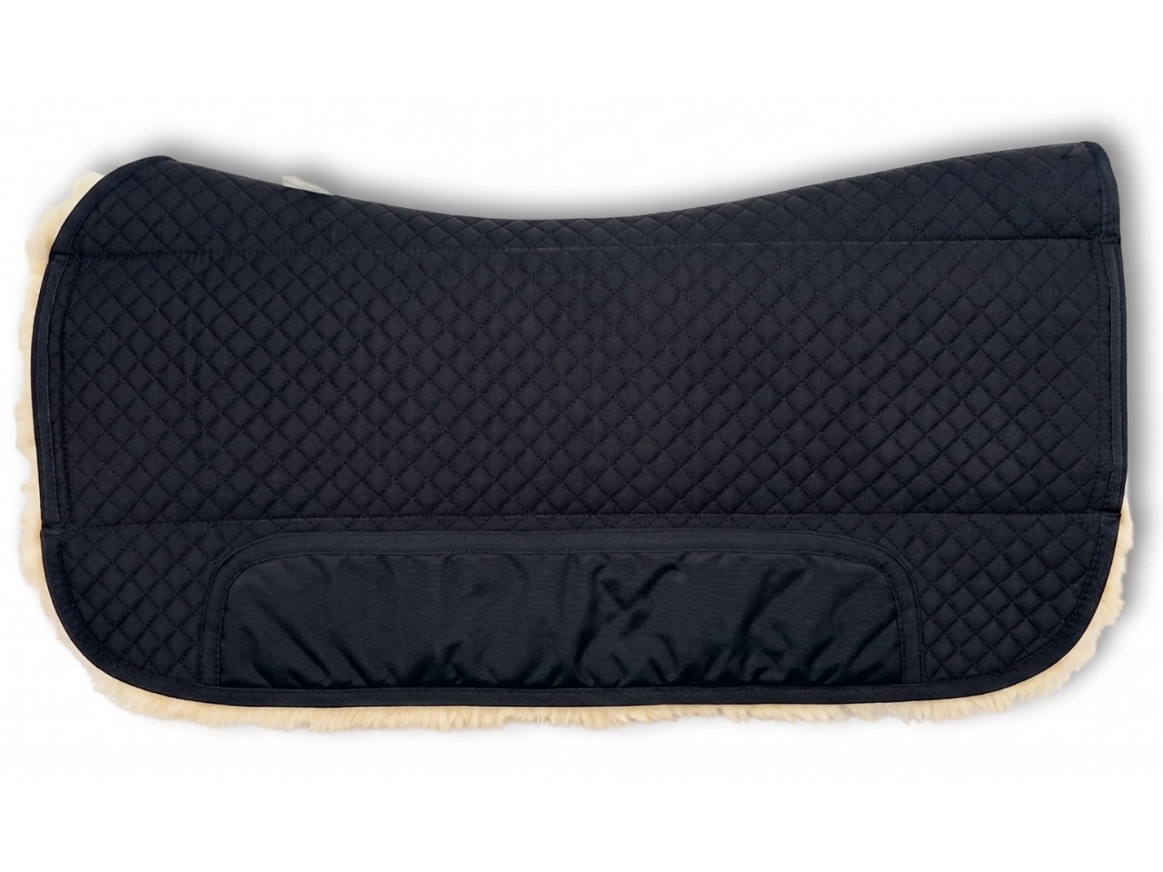 Premium Western Padded Lambskin Pad, Brown, with Removable Inserts