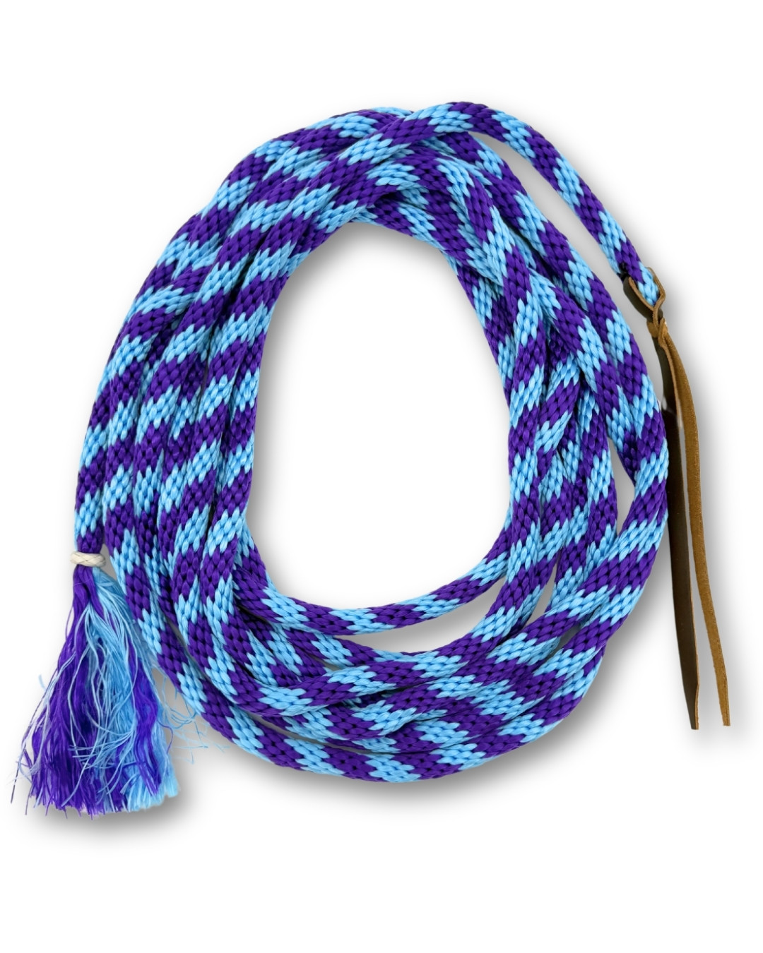 Nylon Mecate, purple-turquoise, soft
