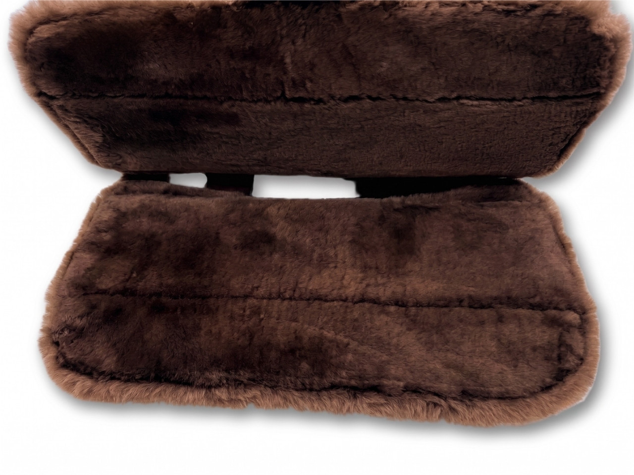 Premium Western Lambskin Pad, Black, with Ventilation, Anatomically Shaped