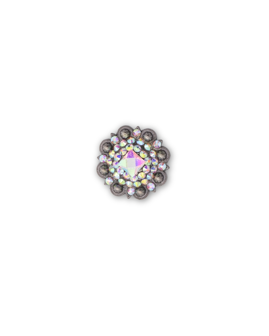 Concho set with clear stones